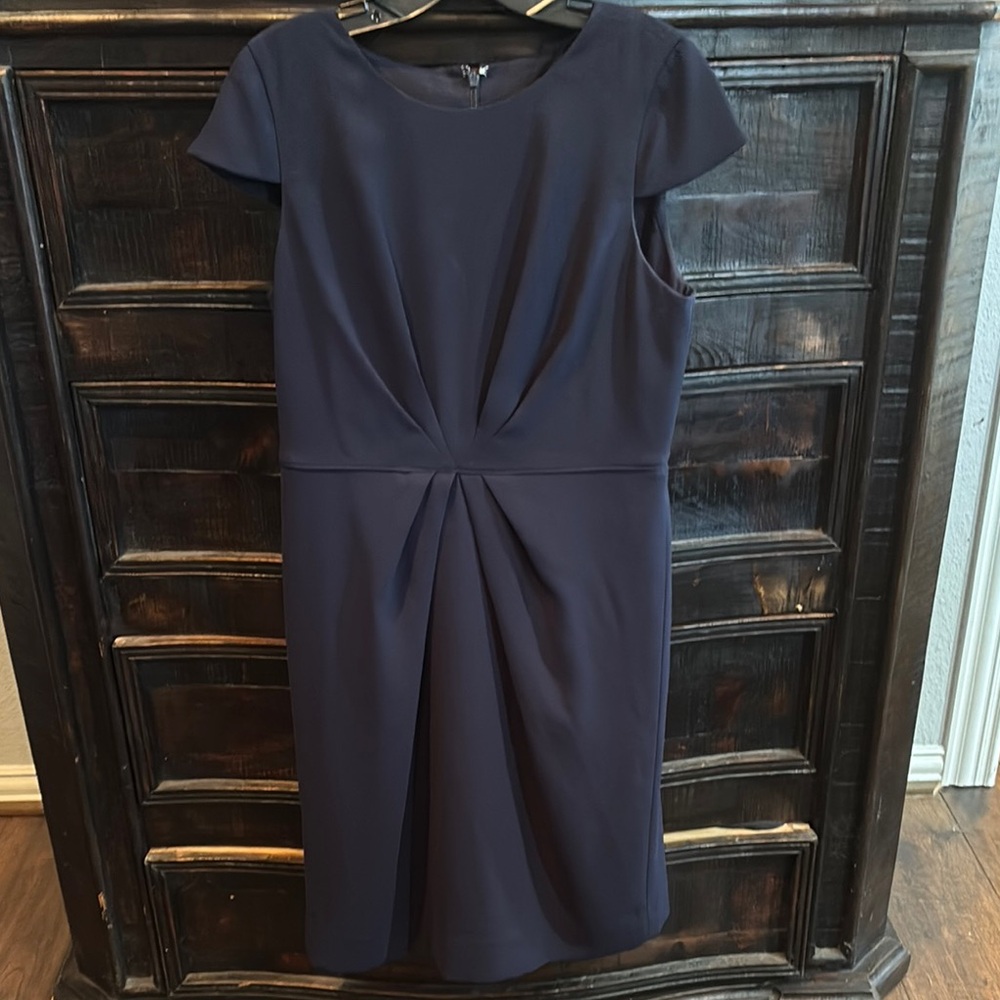 J. Crew Classic Navy Midi Dress